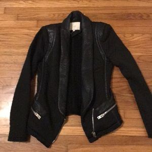 Black Leather material Jaket